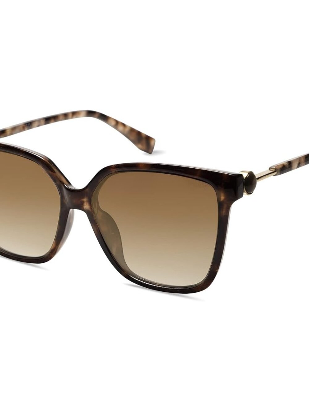 Trendy Dark Tortoise Square Sunglasses for Women - Ideal for Outdoor Adventures